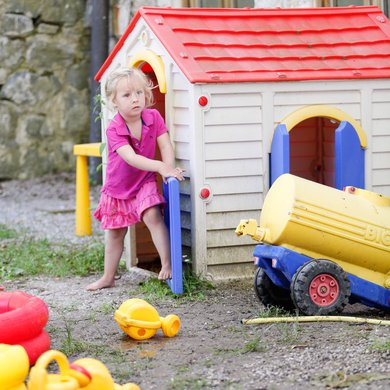 Der Spielplatz der Kita Hochried in Murnau