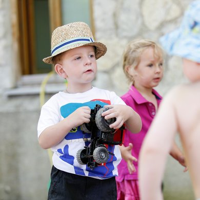 Der Spielplatz der Kita Hochried in Murnau